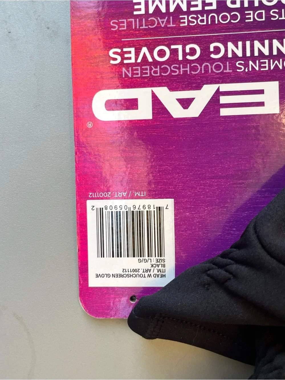 🔥NWT HEAD Women's Touchscreen Running Gloves - Size L 🔥